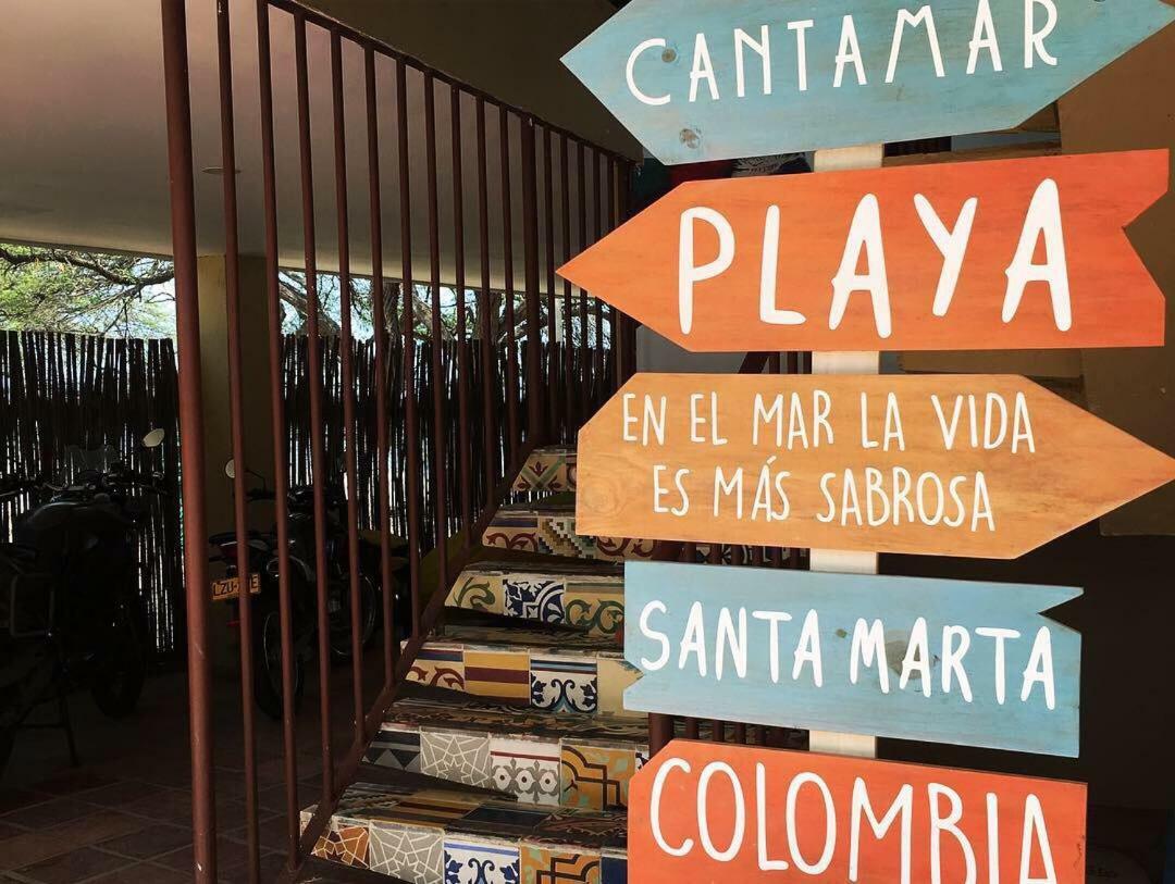 The Cantamar Beach Hostel Santa Marta  Esterno foto